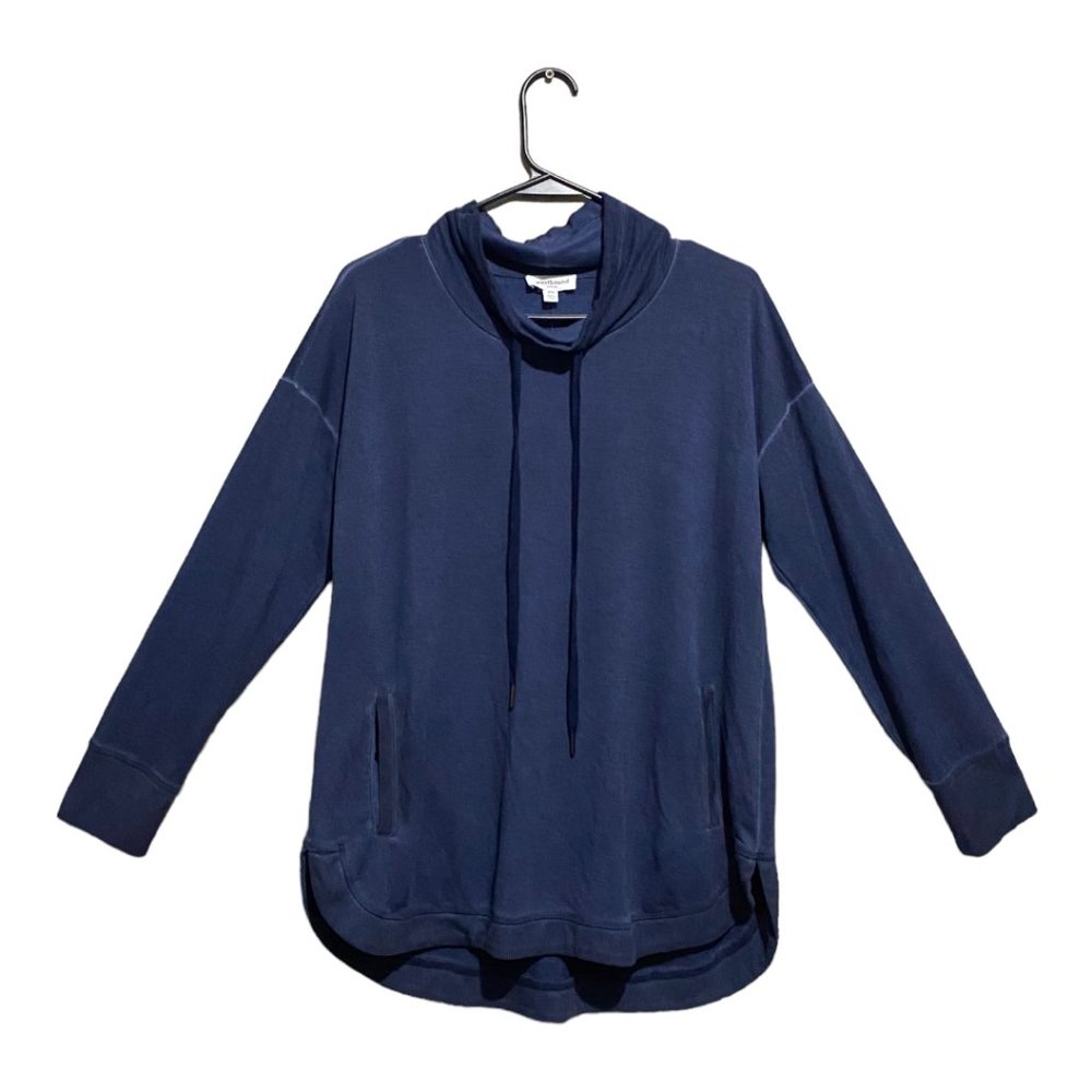 Westbound Petite Size Long Sleeve Cowl Neck Cozy Knit Drawstring Pullover PM